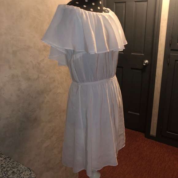MANGO Off-Shoulder Ruffle Dress - Picture 3 of 5